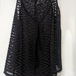 Black Cocktail Blouse